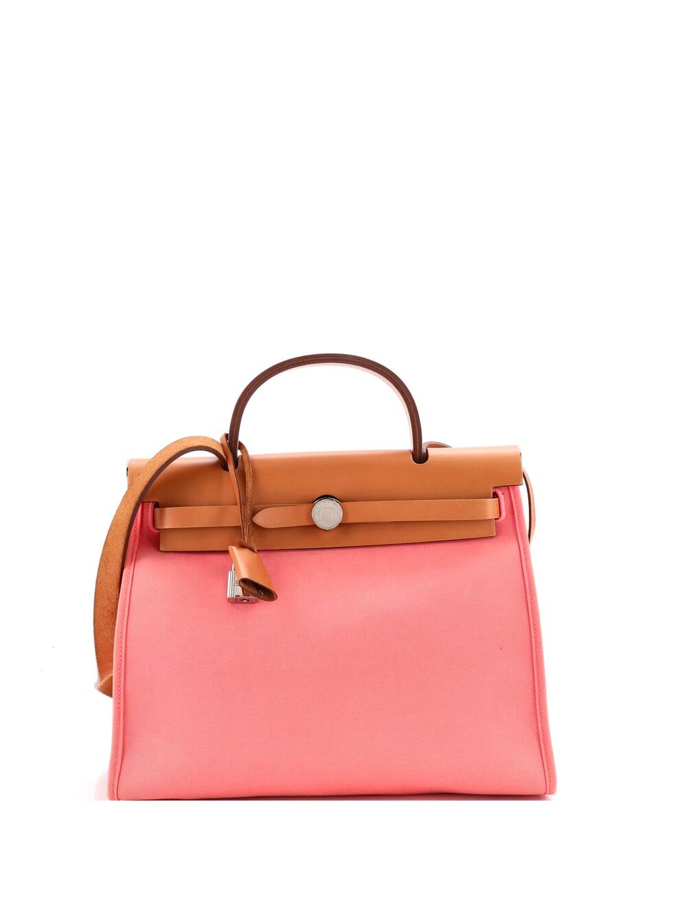 Hermes Herbag Zip Leather And Toile 31 #324396H24B
